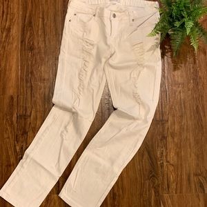 // 3 for $12 sts blue distressed skinny jeans //